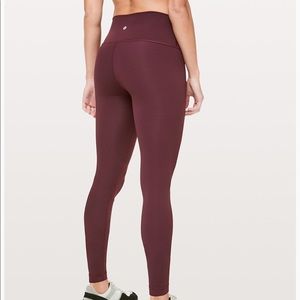 Lululemon High Rise Wunder Under Dark Adobe